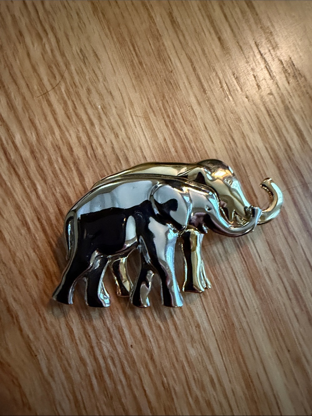 Liz Claiborne Gold and silver Elephant Brooch